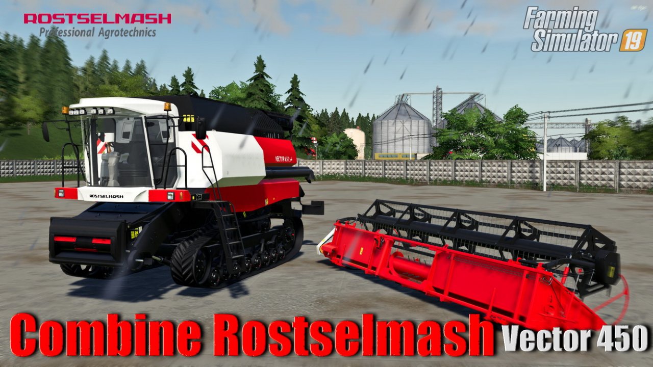 Combine Rostselmash Vector 450 v1.0 for FS19