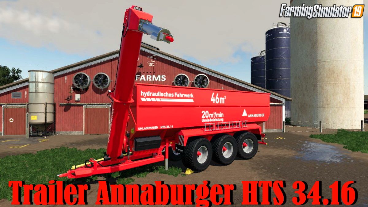 Trailer Annaburger HTS 34.16 v1.0 for FS19