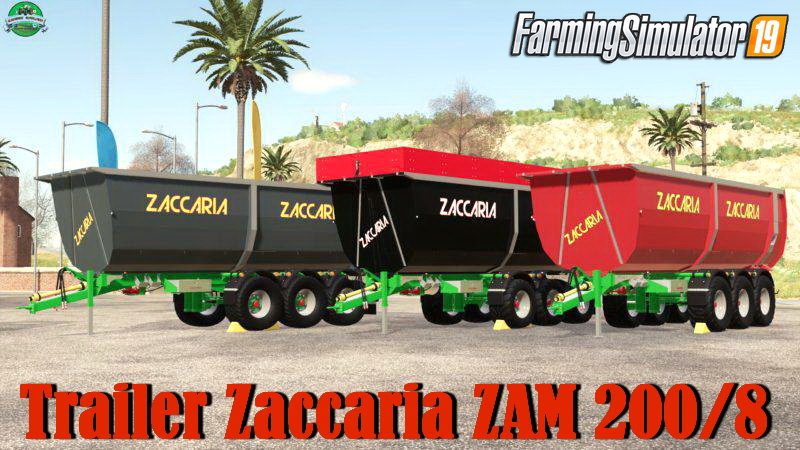 Trailer Zaccaria ZAM 200/8 v1.2 for FS19