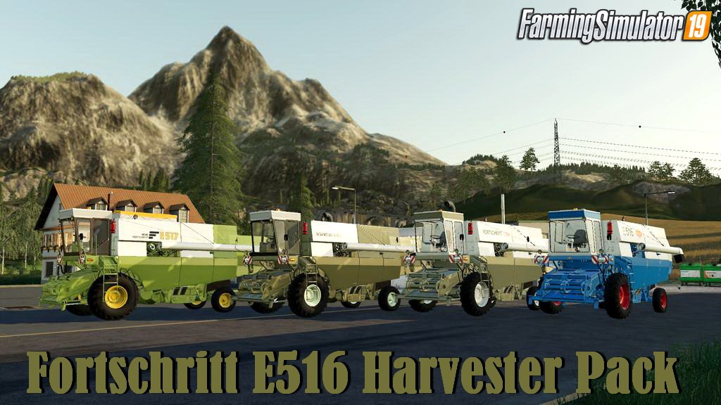 Fortschritt E516 Harvester Pack v1.0 for FS19