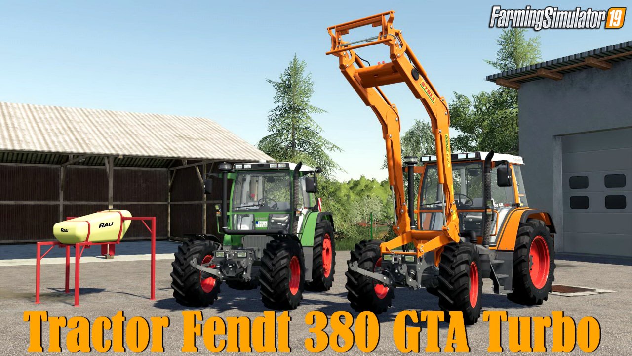 Tractor Fendt 380 GTA Turbo v1.0 Edit by Cayman718 for FS19