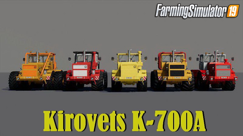 Tractor Kirovets K-700A v1.0 for FS19