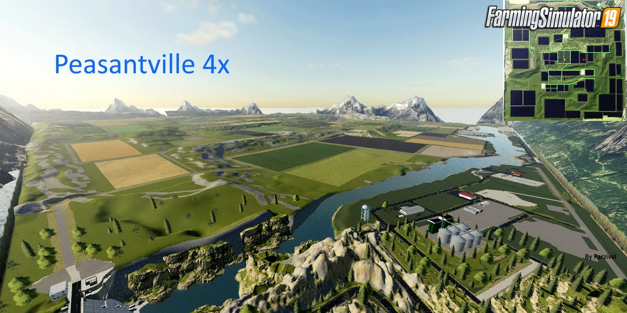 Peasantville 4x Map v1.1 for FS19