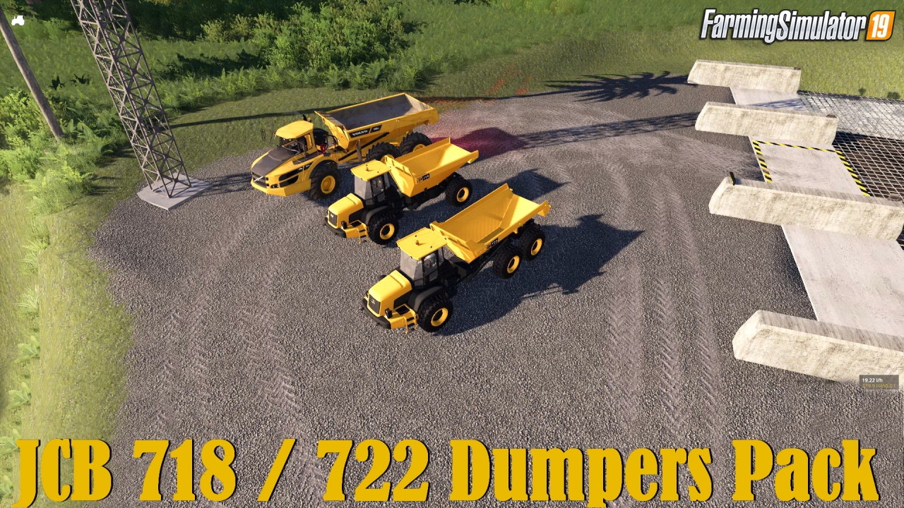 JCB 718 / 722 Dumpers Pack v0.1 for FS19