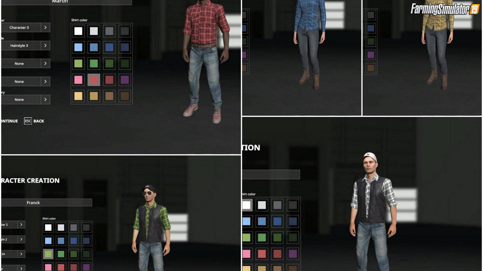 Character Customisation in FS19