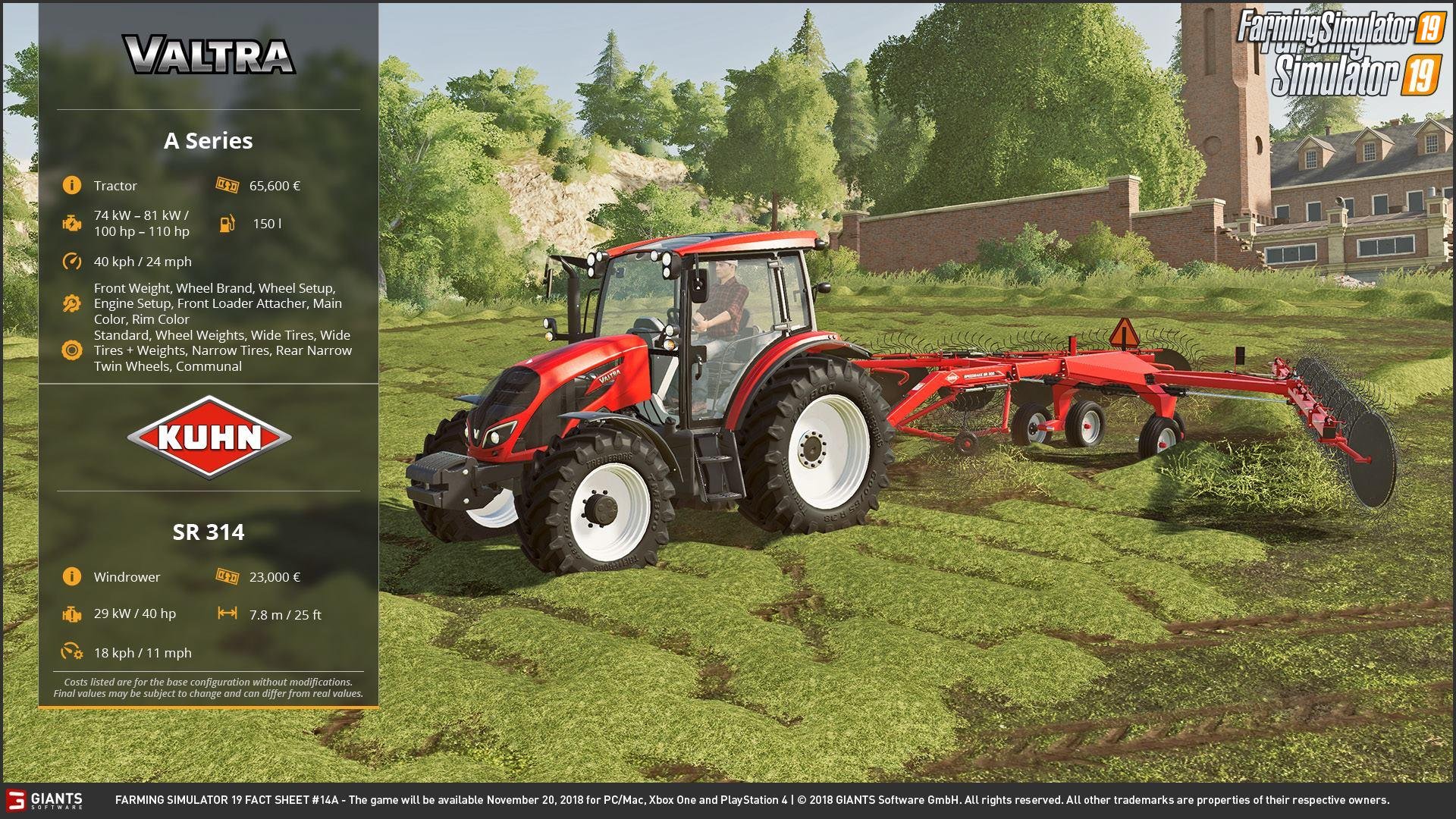 Farming simulator 19 FACT SHEET #8 by Giants Software