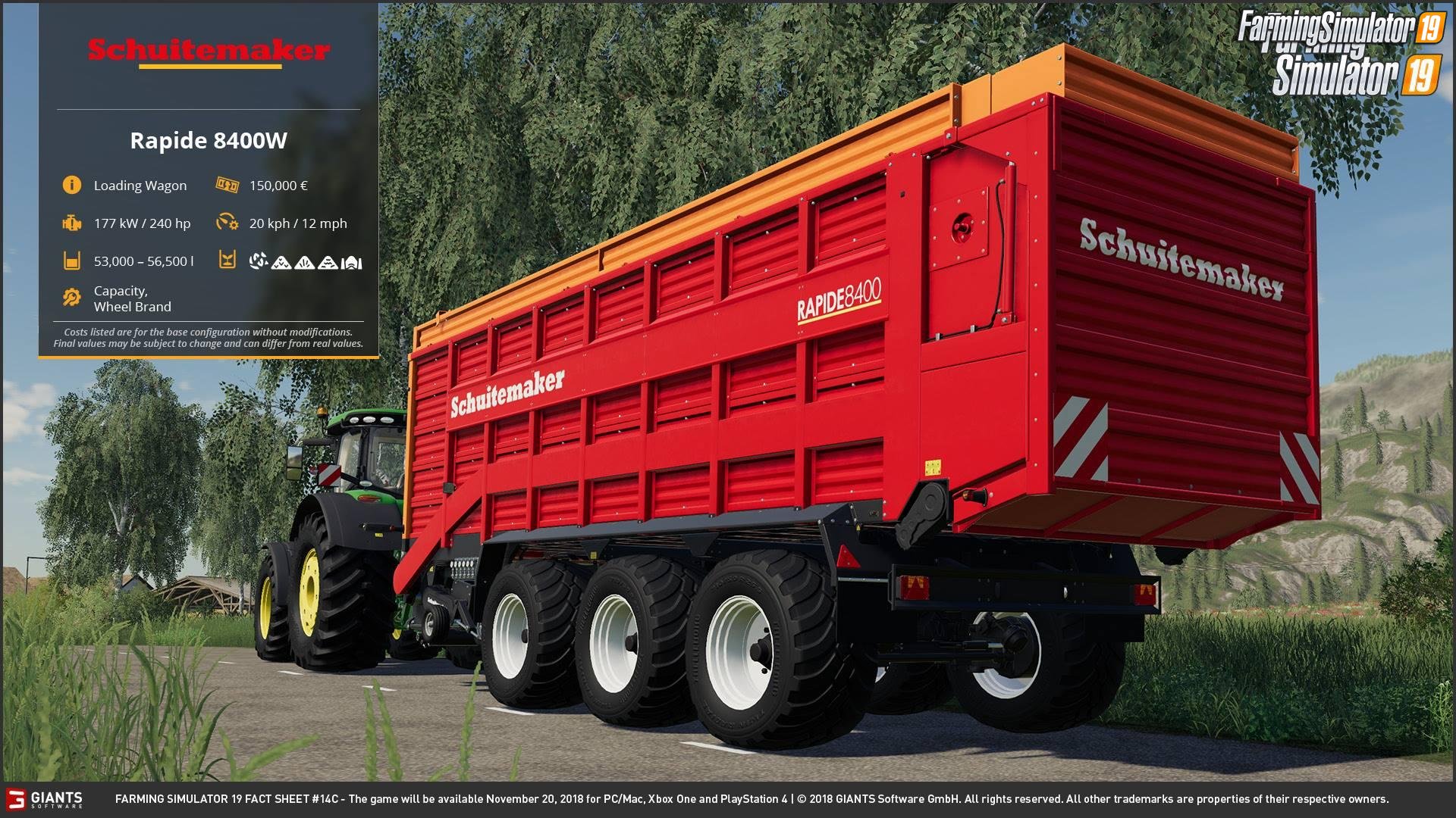 Farming simulator 19 FACT SHEET #8 by Giants Software