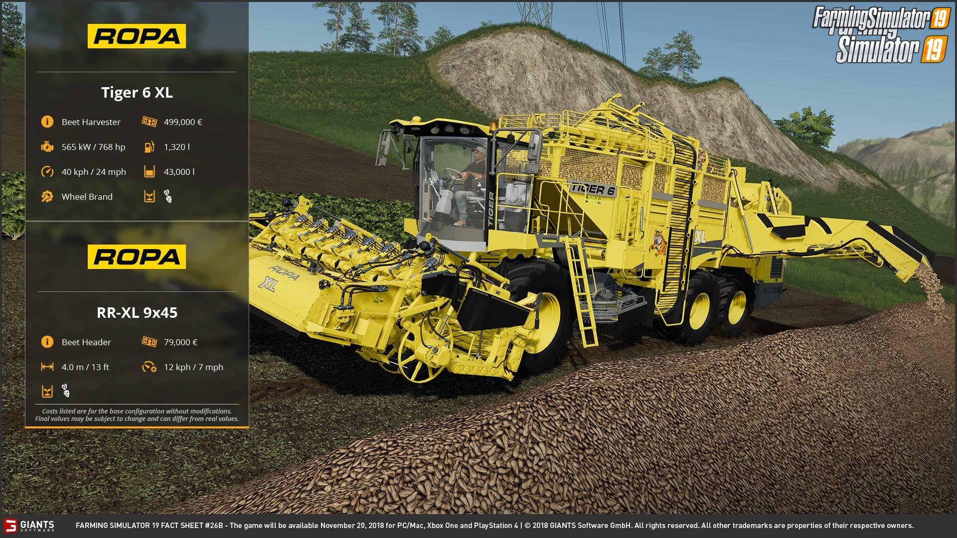 Farming simulator 19 FACT SHEET #11 by Giants Software