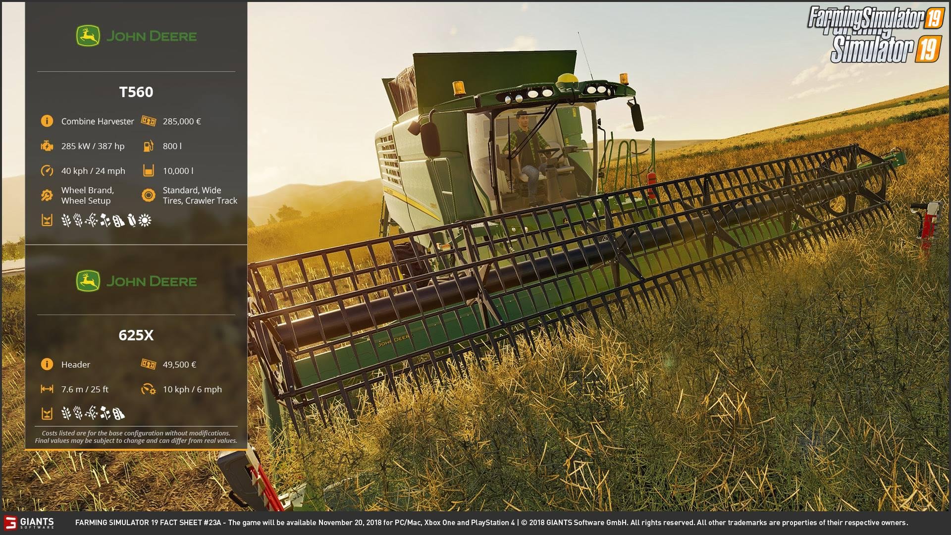 Farming simulator 19 FACT SHEET #11 by Giants Software