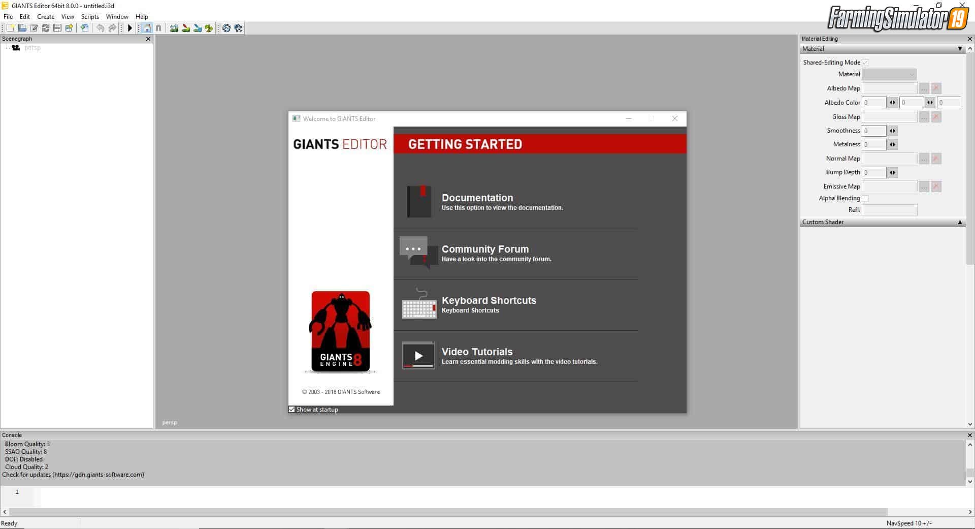 Giants Editor v8.0 for FS19