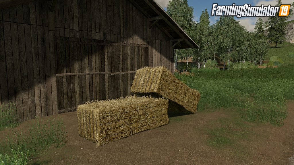 Straw Bale Prefab (Prefab*) v1.0 by GIants Software for FS19