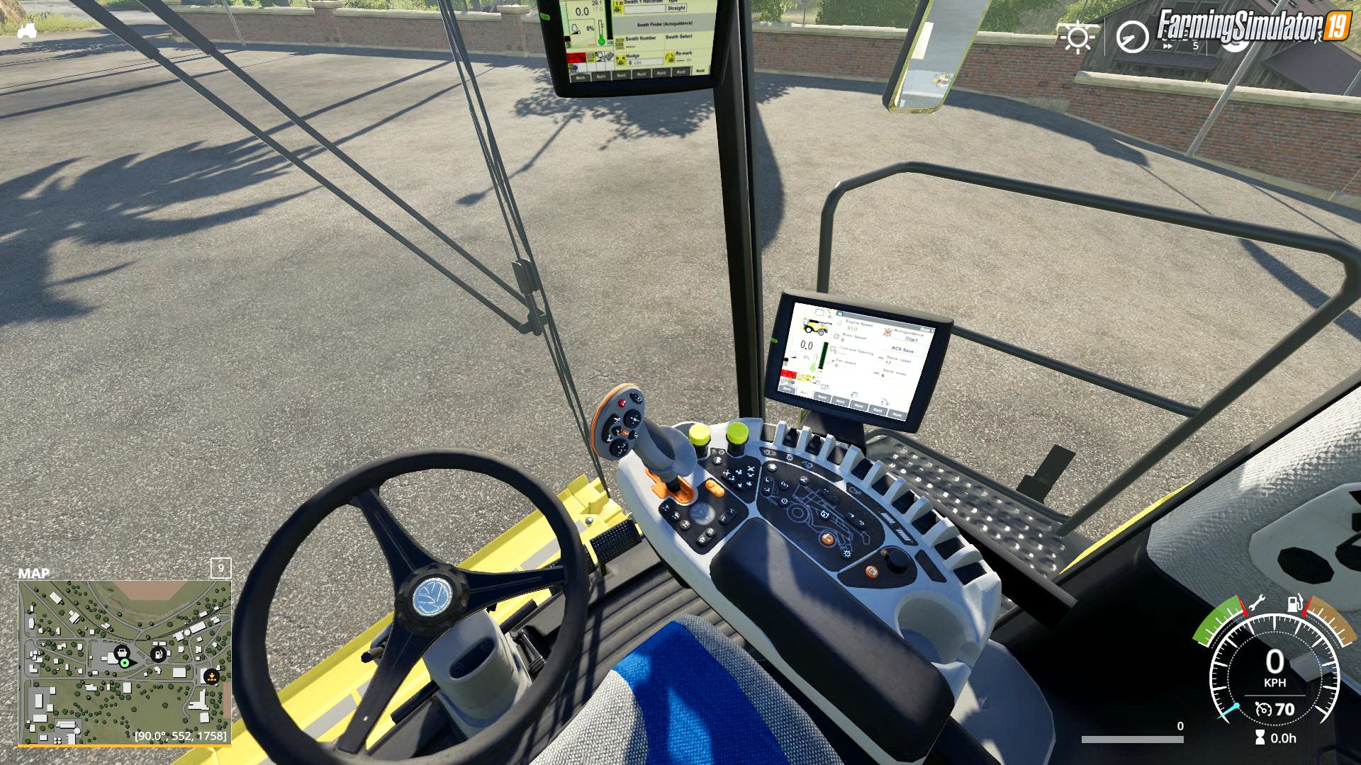 New Holland CR1090 and Superflex Draper 45FT v1.0 for FS19