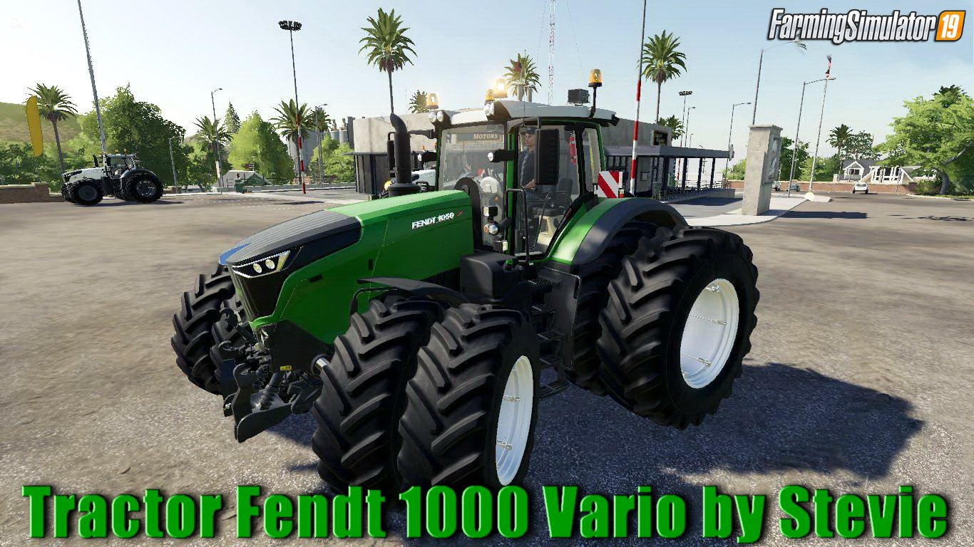 Tractor Fendt 1000 Vario v1.0 by Stevie for FS19