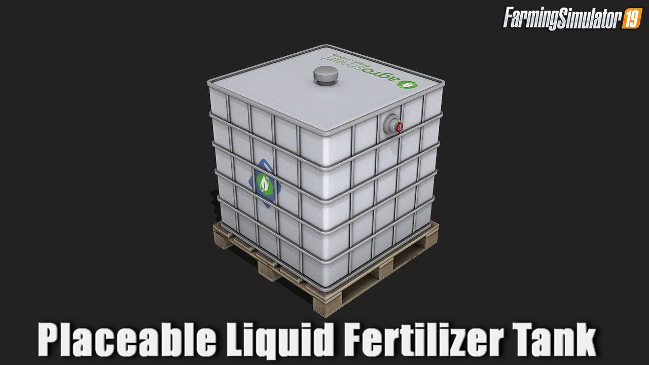 Placeable Liquid Fertilizer Small Tank v1.0 for FS19