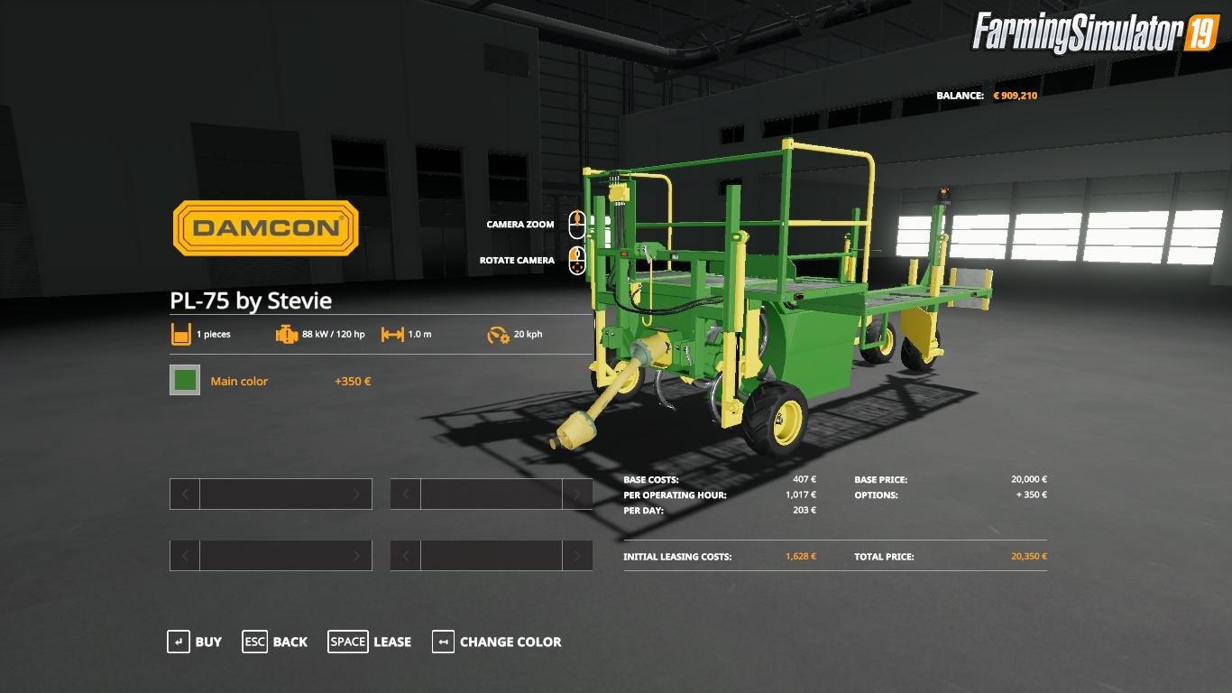 Damcon PL-75 planter FS19