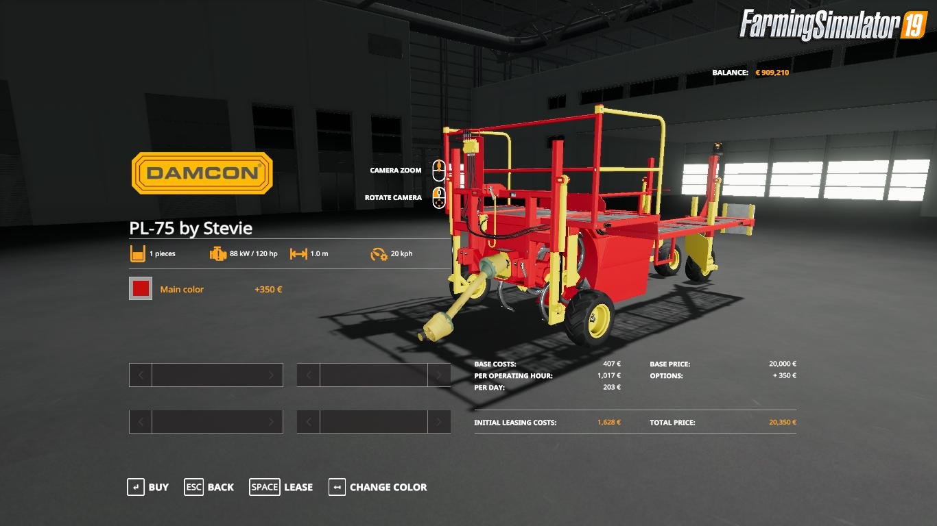 Damcon PL-75 planter FS19