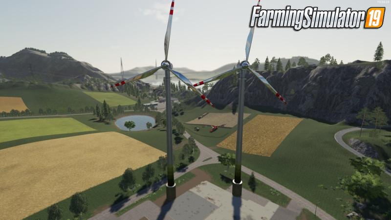 Wind Turbine Placeable v1.0 for FS19