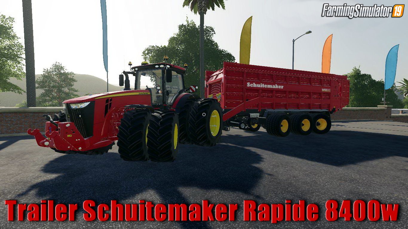Trailer Schuitemaker Rapide 8400w v1.0 by Stevie for FS19