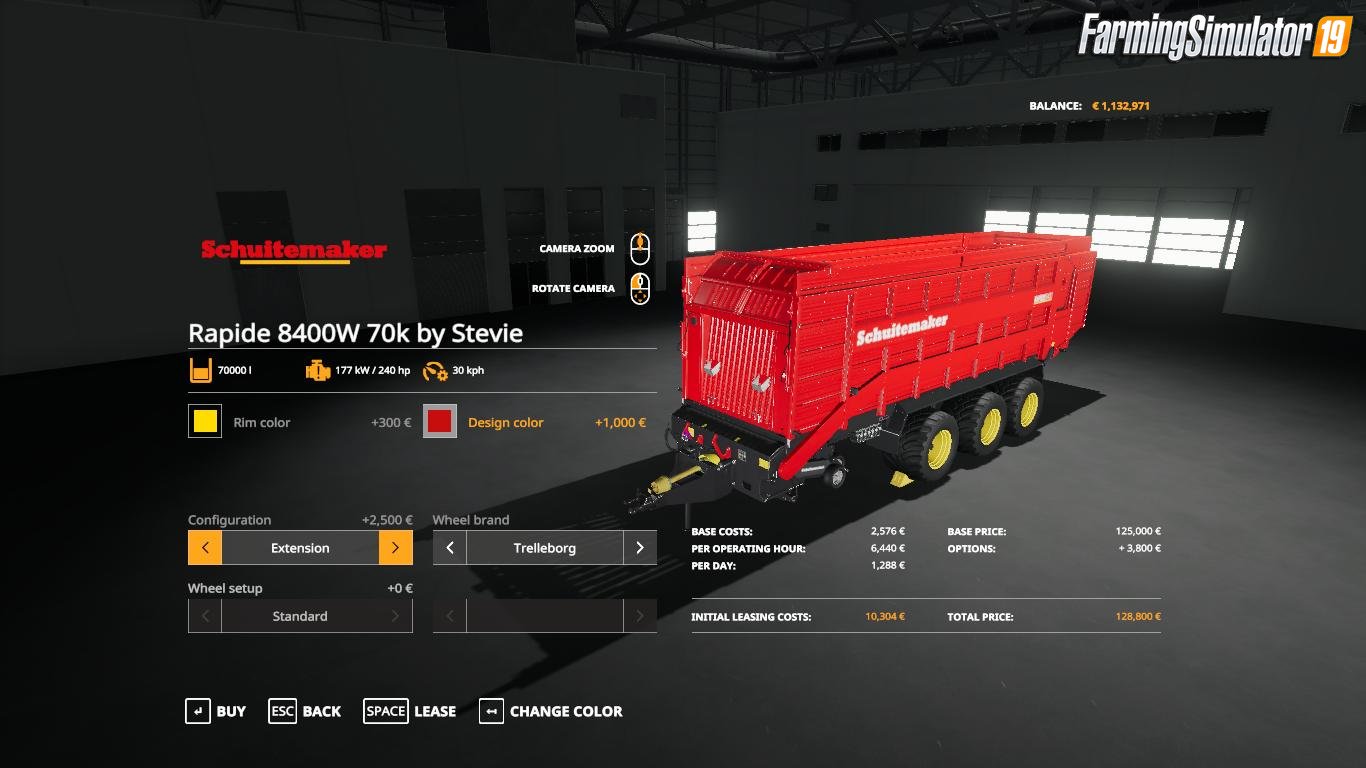 Trailer Schuitemaker Rapide 8400w v1.0 by Stevie for FS19