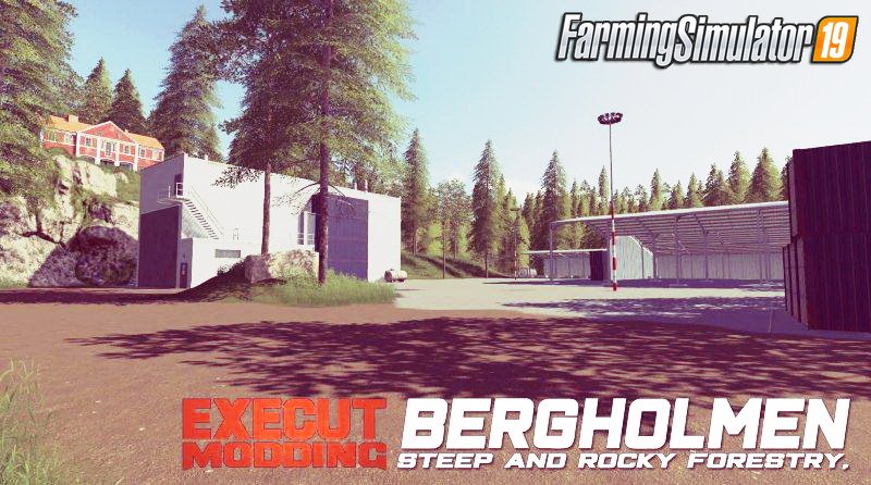 Bergholmen Hardcore Forestry Map for FS19