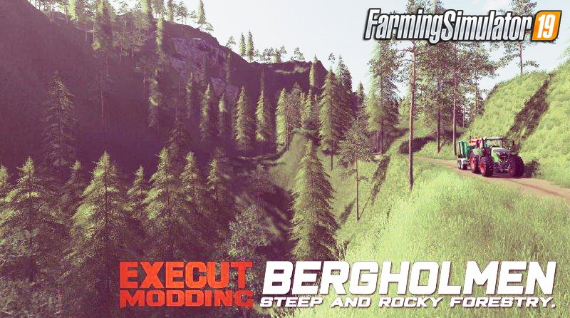 Bergholmen Hardcore Forestry Map for FS19