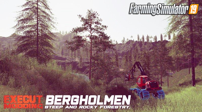 Bergholmen Hardcore Forestry Map for FS19