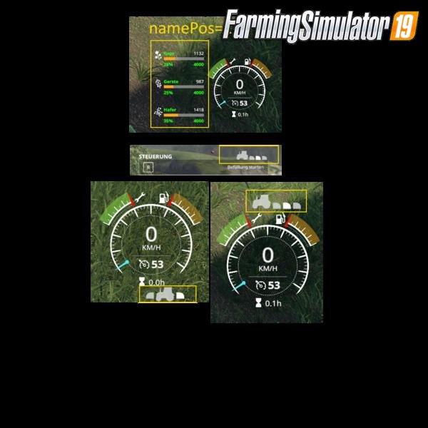 VehicleFruit Hud v0.52 (Beta Version) for FS19