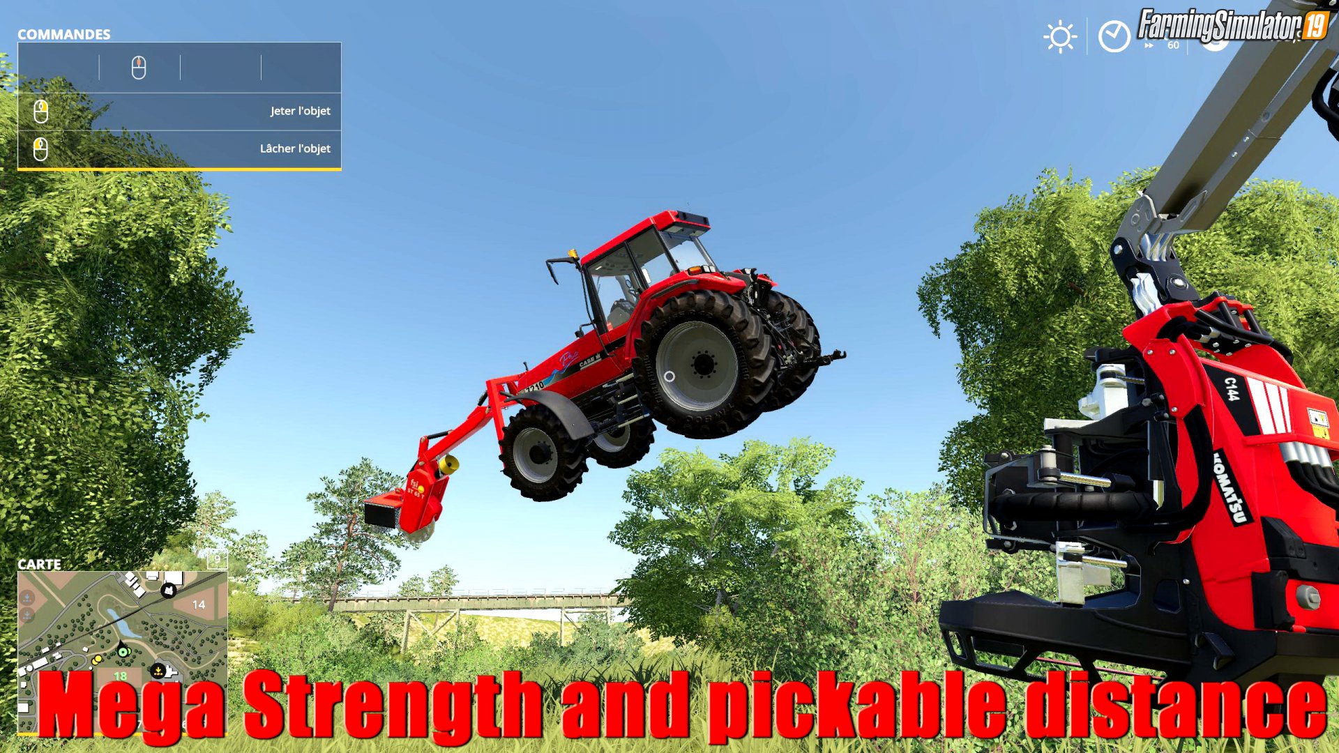 Mega Strength and pickable distance FS19