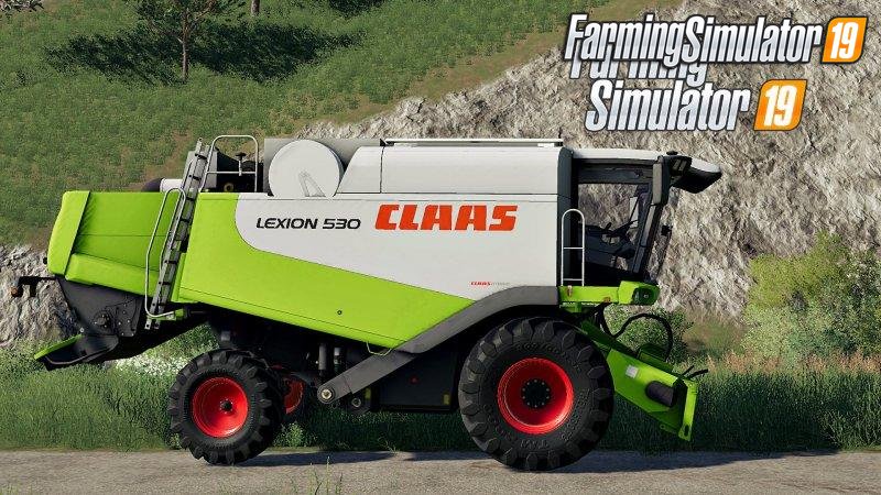 Combine Claas Lexion 530 for FS19