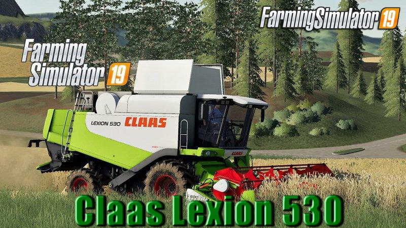 Combine Claas Lexion 530 for FS19