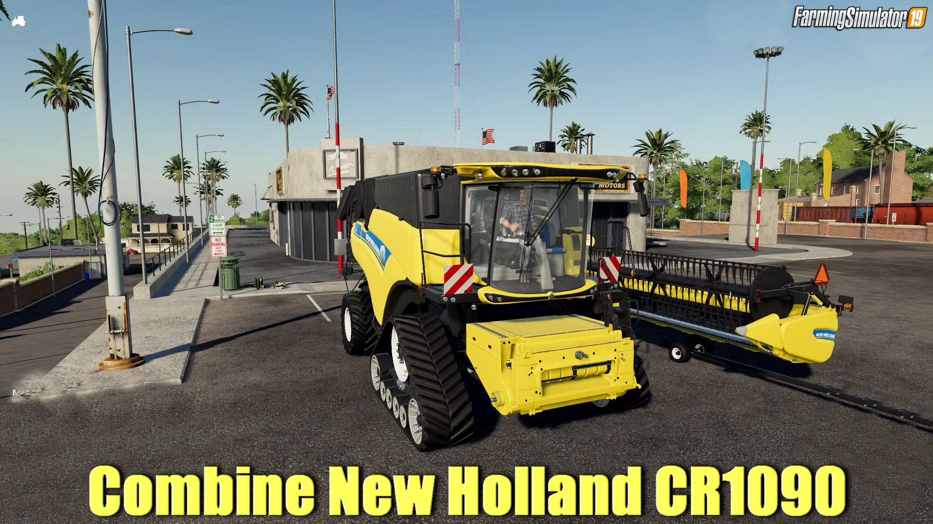 New Holland CR1090 and Superflex Draper 45FT v1.0 for FS19