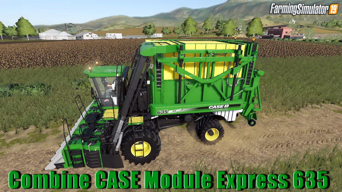 Combine CASE Module Express 635 v1.0 by Stevie for FS19