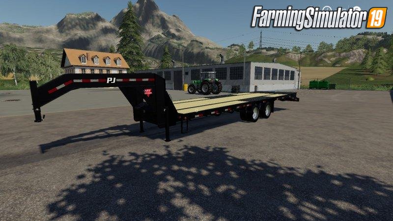 Trailer PJ Flat 24ft  v1.0 for FS19