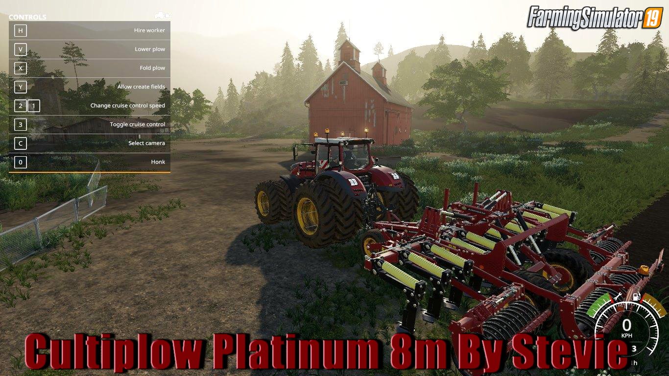 Cultiplow Platinum 8m v1.0 By Stevie for FS19