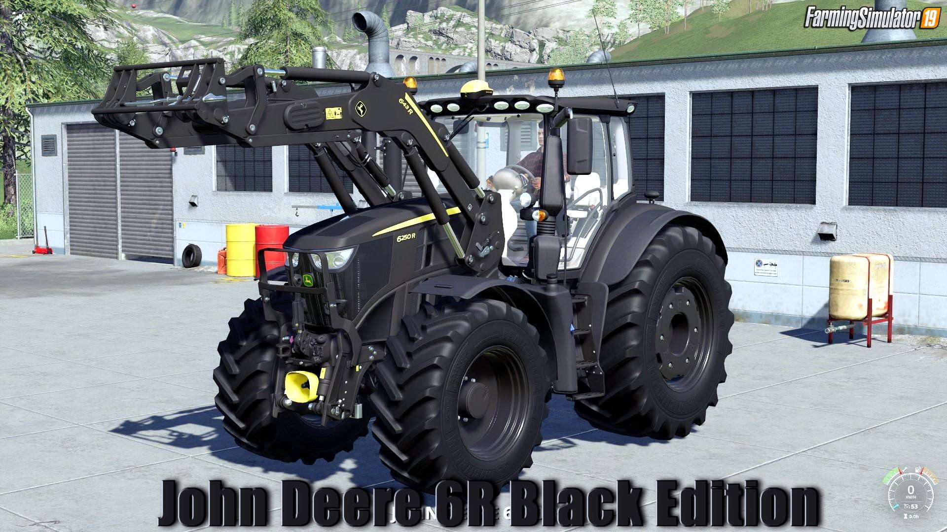 Tractor John Deere 6R Black Edition v1.0.1 for FS19