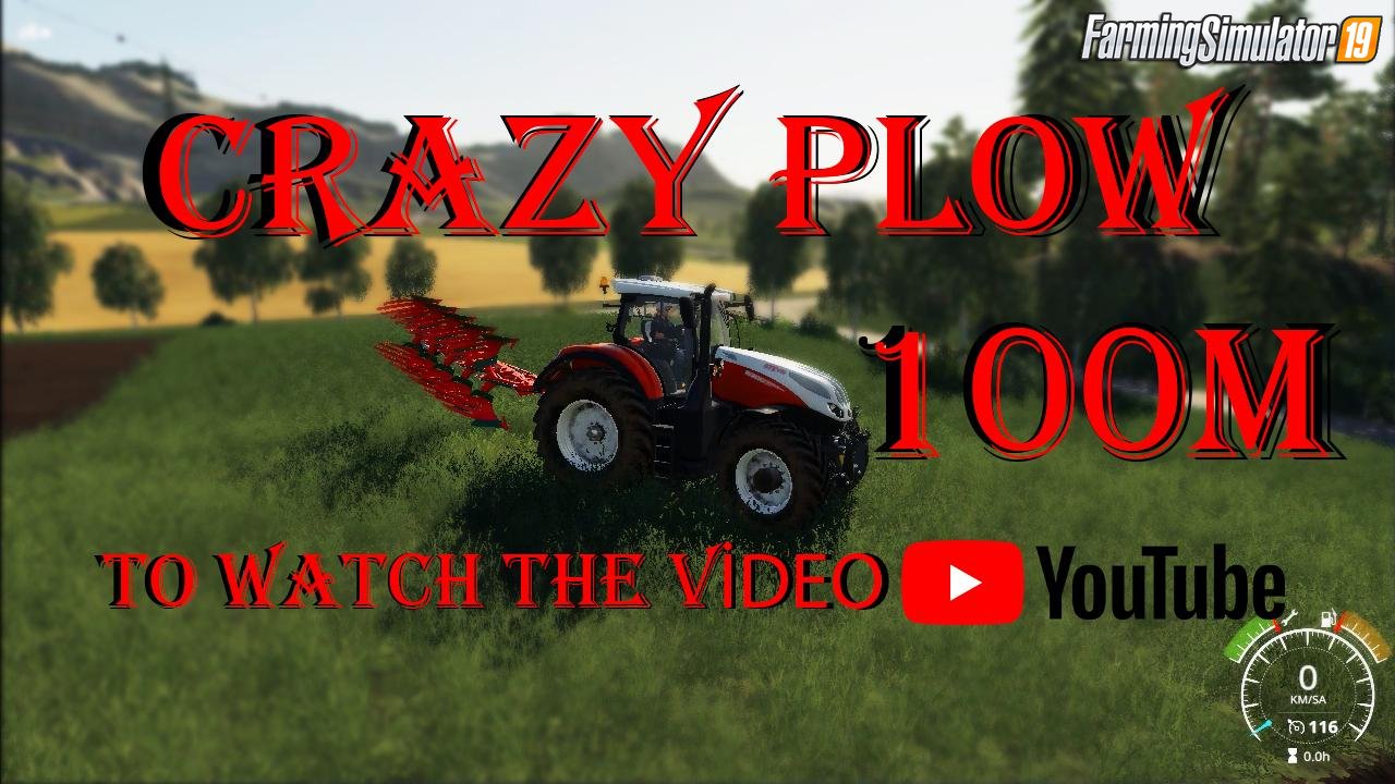 Crazy Plow 100m (Agromasz POH5) v1.0 for FS19