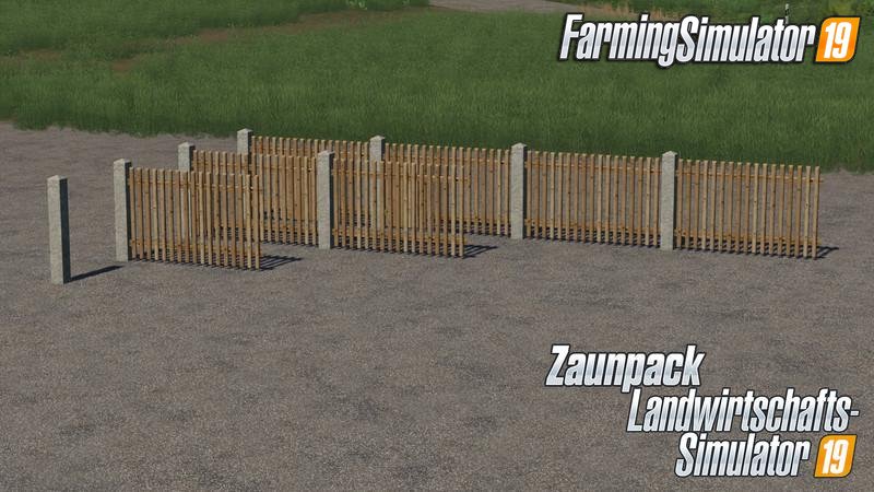 Placable Fence Package v1.0 for FS19