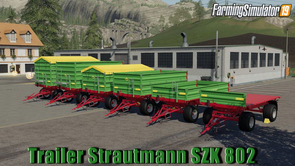 Trailer Strautmann SZK 802 v1.0 for FS19