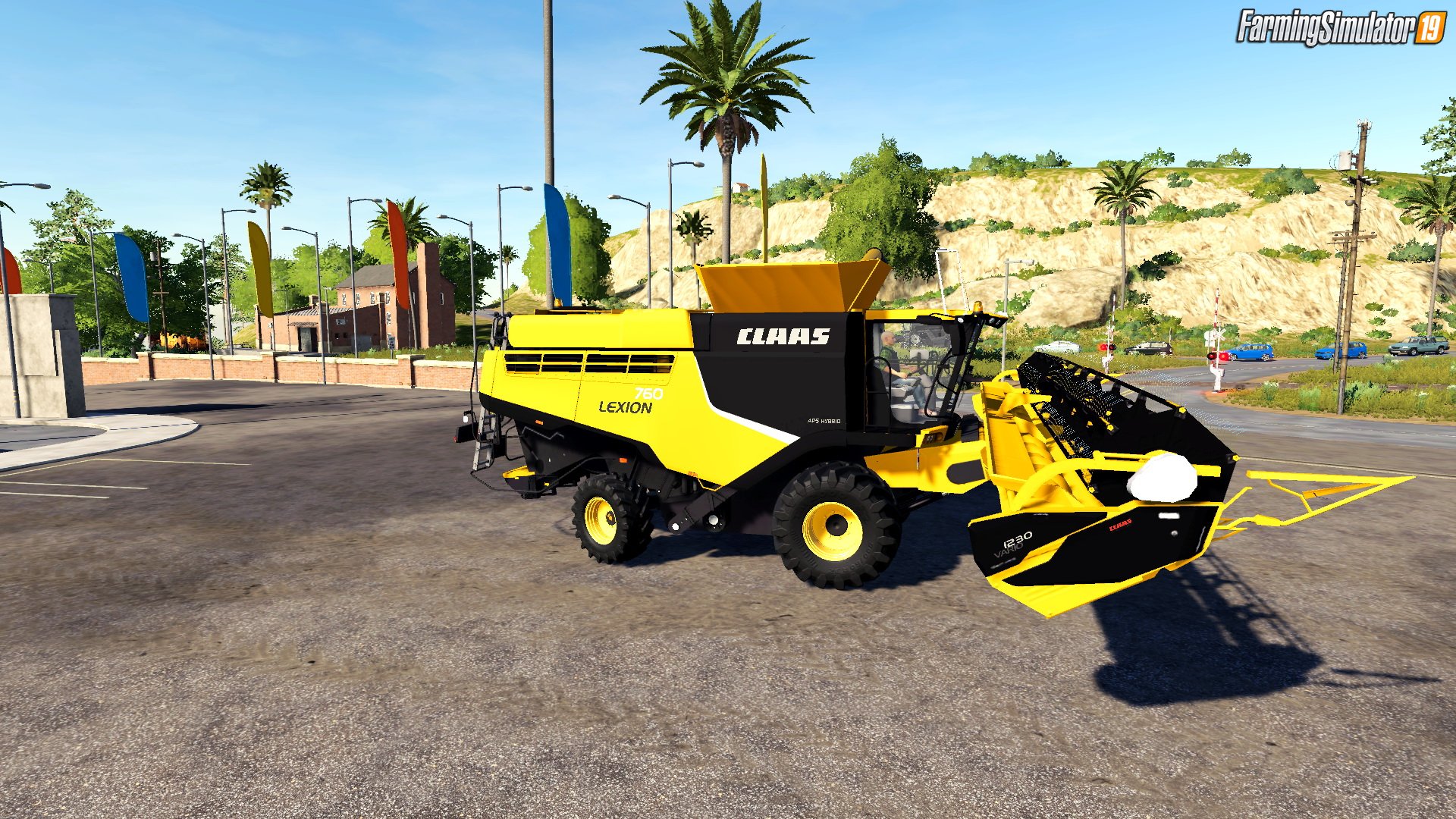 Combine Claas Lexion 760 USA + Header v1.0 for FS19