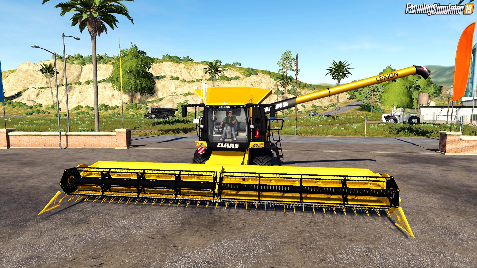 Combine Claas Lexion 760 USA + Header v1.0 for FS19