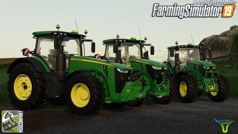 John Deere R-Series Pack v1.0 by BC6 for FS19