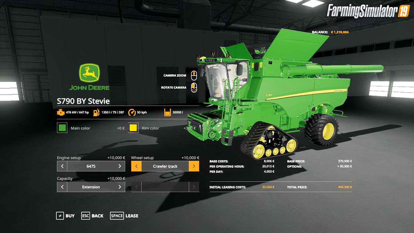 John Deere S790 v1.0 Edit by Stevie for FS19