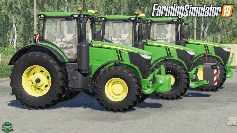 Tractor John Deere 7R v1.1 Edit by STv-Modding for FS19