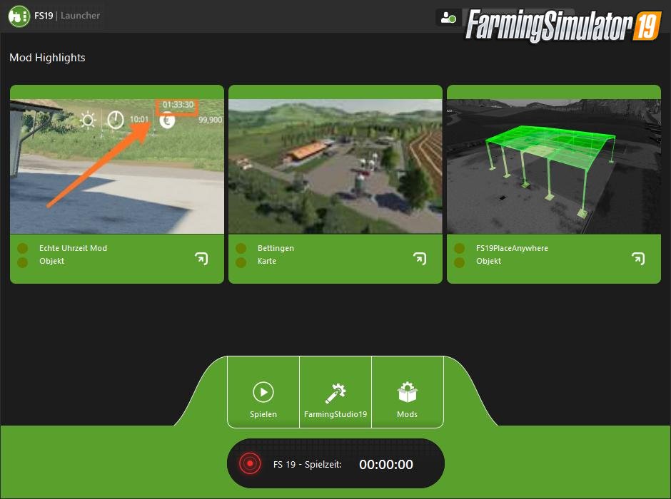 Farming Launcher19 v1.0 by Simutools for FS19