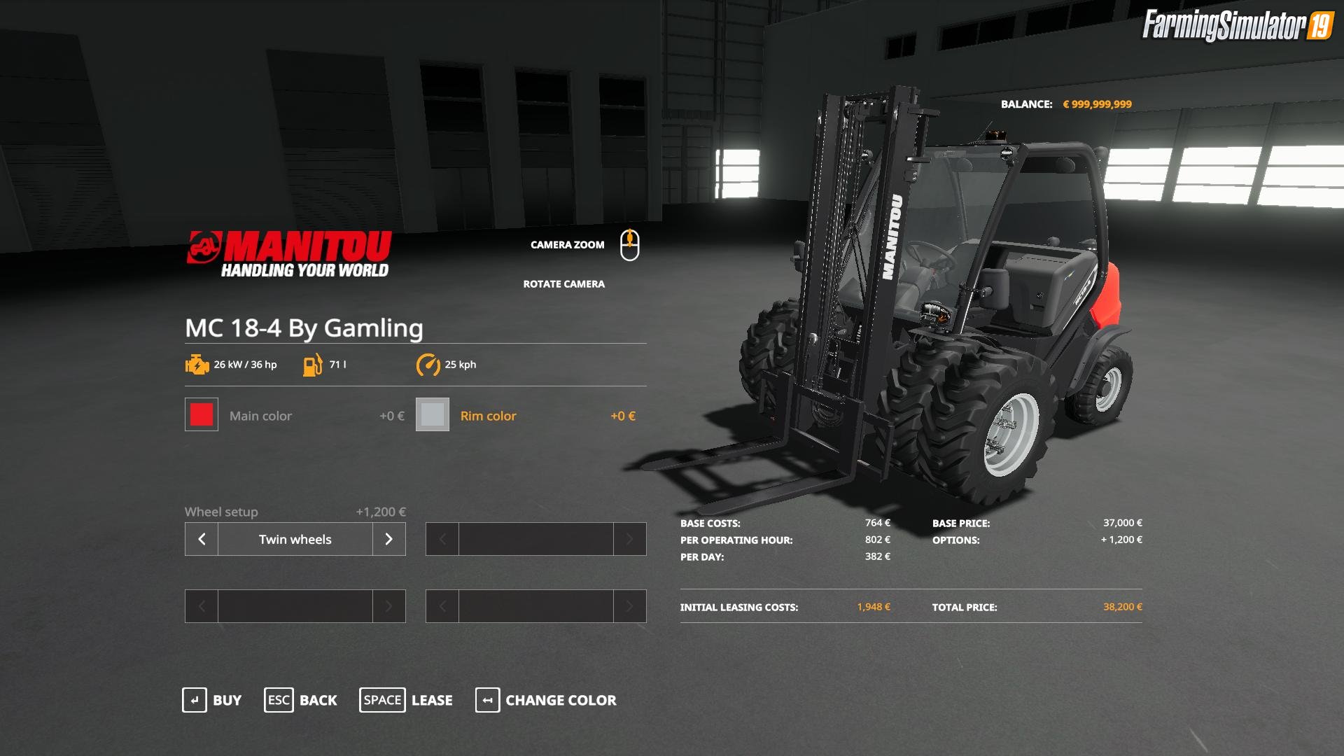 Manitou MC 18-4 v1.0 Edit By Gamling for FS19