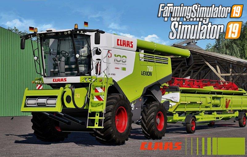 Combine Claas Lexion 780 Full Pack v2.0 for FS19