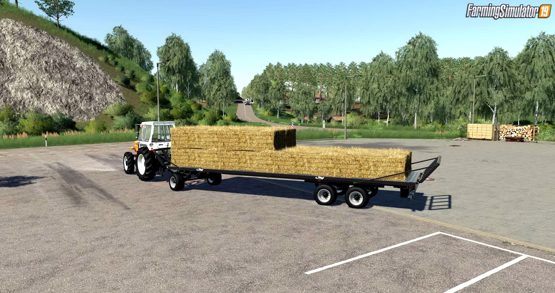 Trailer Fliegl DPW 180 Squarebale Autoload v0.0.2 for FS19