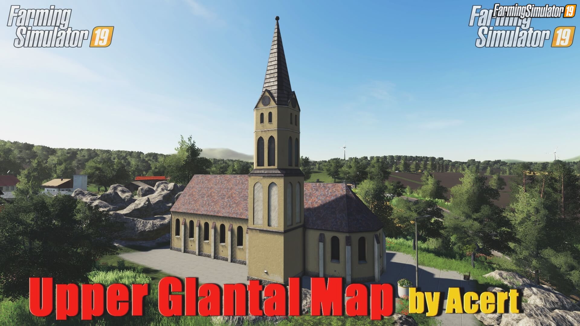 Upper Glantal Map by Acert - Farming Simulator 19