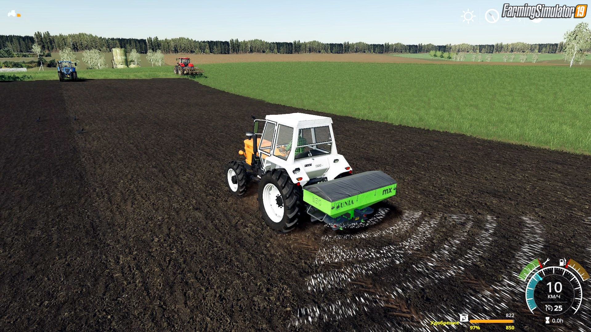 Fertilizer Spreader Unia MX8000 v1.0 for FS19