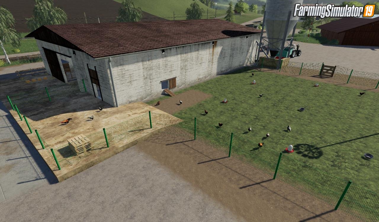 Chicken Coop Placeable by Stf_modding for FS19